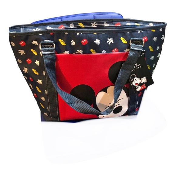 Disney Mickey Mouse 24 can water resistant insulated cooler tote bag brand‎ new - Picture 1 of 16